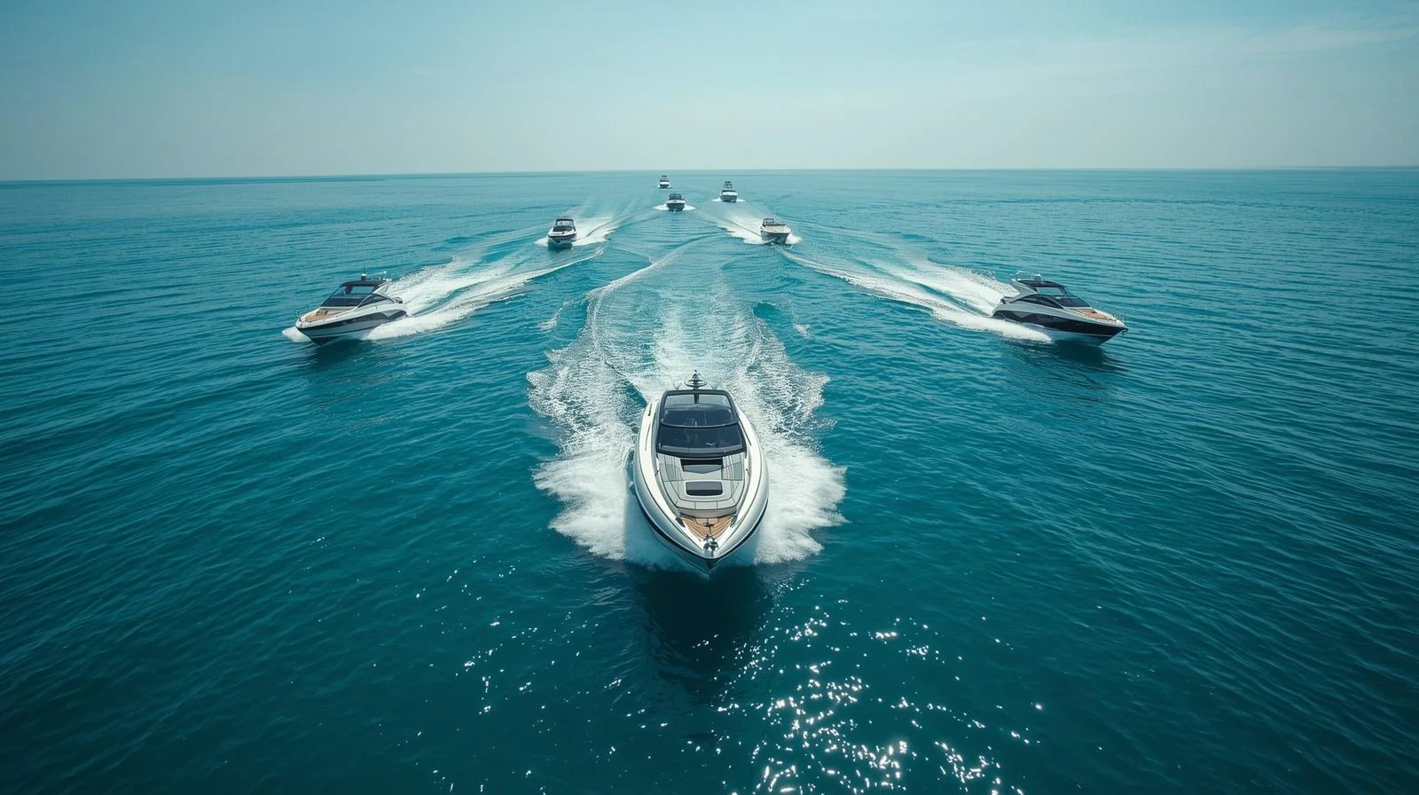 Illustration of boats on the water