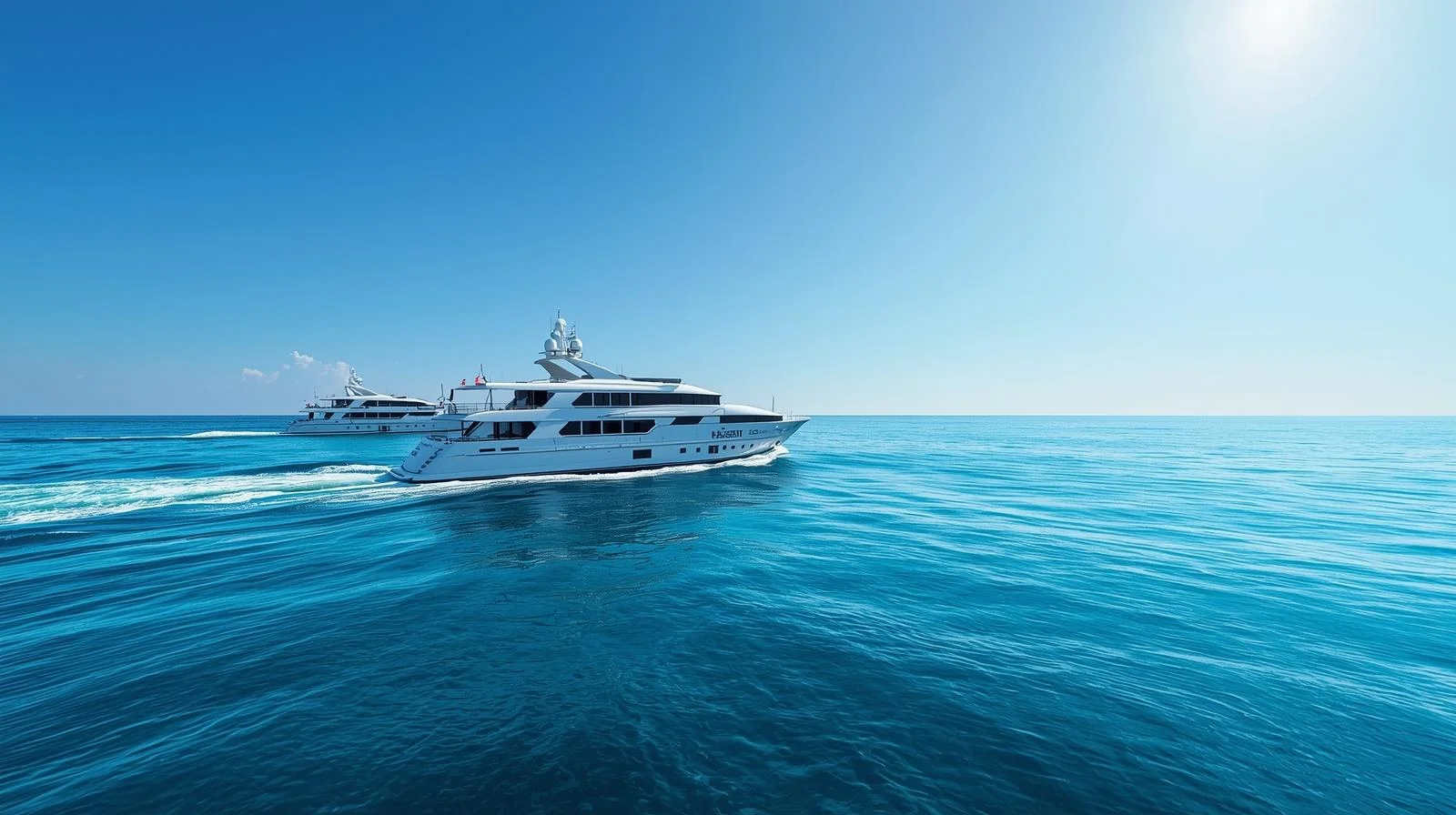 Illustration of yachts